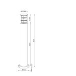 Уличный светильник Arte Lamp A5318PA-1BK TOKYO