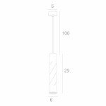 Светильник подвесной черный Arte lamp A5400SP-1BK CASSIO
