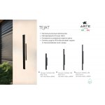 Уличный светильник Arte Lamp A5416AL-1BK TEJAT