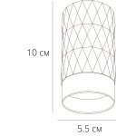Точечный накладной светильник Arte lamp A5658PL-1WH FANG