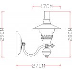 Светильник настенный Arte lamp A5664AP-1WG Trattoria