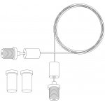 КРОНШТЕЙН-ПОДВЕС ДЛЯ ШИНОПРОВОДА (ТРЕКА) Arte lamp A571006 EXPERT-ACCESSORIES