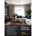 Люстры Arte Lamp A5891SP-3BK LANCASTER