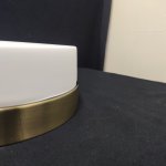 Светильник для ванной круглый 230мм 2*Е27 Arte Lamp A6047PL-2AB  AQUA-TABLET бронза IP44