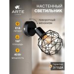 Накладной светильник спот Arte Lamp A6141AP-1BK SOSPIRO