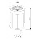 Тротуарные светильники Arte Lamp A6205IN-1SS PIAZZA