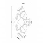 Люстра потолочная Arte Lamp A6306PL-8WG