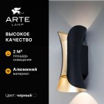 Фасадный светильник Arte Lamp A6405AL-2BK ALBA
