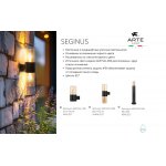 Уличный светильник Arte Lamp A6515PA-1BK SEGINUS