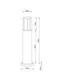 Уличный светильник Arte Lamp A6515PA-1BK SEGINUS