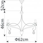 Светильник подвесной Arte lamp A6645LM-5SS Purezza