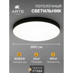Светильник потолочный Arte Lamp A6699PL-1BK FADO