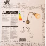 Светильник настенный бра Arte lamp A7009AP-1AB LETTURA