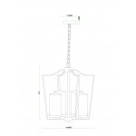 Люстра подвесная Arte lamp A7017SP-4BK