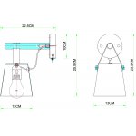 Светильник настенный бра Arte lamp A7032AP-1BK THOMAS