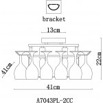 Светильник потолочный Arte lamp A7043PL-2CC Bancone