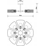 Люстра потолочная Arte Lamp A7044PL-8BK MAASYM