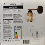 Светильник настенный Arte Lamp A7045AP-1BK MANCHESTER