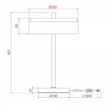 СВЕТИЛЬНИК НАСТОЛЬНЫЙ Arte Lamp A7052LT-2BK SKAT