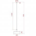 Светильник подвесной Arte Lamp A7052SP-1BK SKAT