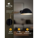 СВЕТИЛЬНИК НАСТЕННЫЙ Arte Lamp A7055AP-1BK ZETTA