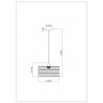 Arte lamp A7088SP-1BK BRUSHWOOD