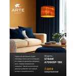 Arte lamp A7090SP-1BK STRAW