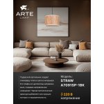 Arte lamp A7091SP-1BK STRAW