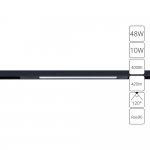 Магнитный трековый светильник Arte Lamp A7263PL-1BK OPTIMA