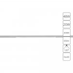 Магнитный трековый светильник Arte Lamp A7264PL-1WH OPTIMA