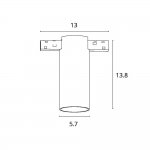 Магнитный трековый светильник Arte Lamp A7270PL-1WH OPTIMA