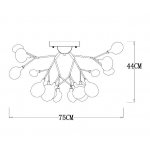 Люстра потолочная Arte Lamp A7274PL-27WH CANDY