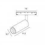 Магнитный трековый светильник Arte Lamp A7276PL-1WH OPTIMA