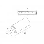 Магнитный трековый светильник Arte Lamp A7295PL-1BK OPTIMA