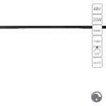 Магнитный трековый светильник Arte Lamp A7474PL-1BK OPTIMA