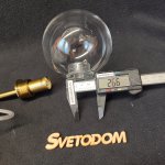 Плафон стекло прозрачный 100мм с резьбой 27мм Arte lamp A7710SP CAMERON