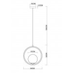Подвес Arte Lamp A7741SP-1BK MATISSE