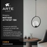 Подвес Arte Lamp A7741SP-1BK MATISSE