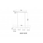Подвесная люстра Arte Lamp A8024SP-4BK LEGACY