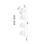 Накладной светильник спот Arte Lamp A8028PL-4BK AMAKS