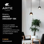 Споты Arte Lamp A8028SP-1BK AMAKS