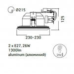 Светильник встраиваемый Arte lamp A8075PL-2SS Technika 