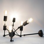 Люстра лофт паук Arte Lamp A9190LM-6BK ROOTS