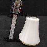 Плафон стекло белое с бронзовой каемкой 80*85мм E14 (30мм посадка) Arte lamp A9231AP VENTO