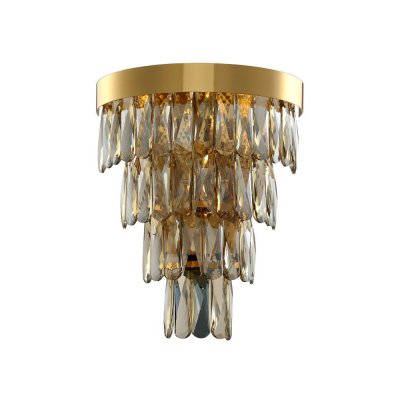 Светильник бра Crystal Lux ABIGAIL AP3 GOLD/AMBER (0010/403)