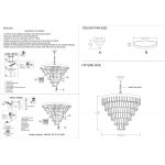 Люстра Crystal Lux ABIGAIL SP-PL15 D620 GOLD/TRANSPARENT (0011/315)