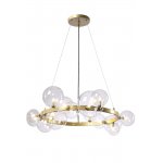 Люстра Crystal Lux AGATA SP15 V2 GOLD/TRANSPARENTE (0033/315)