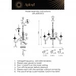Люстра подвесная Aployt APL.628.03.12 Emmanuel