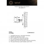 Бра настенное Klemens Aployt APL.660.01.11