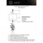 Настольная лампа Aployt APL.742.04.01 Iwona
